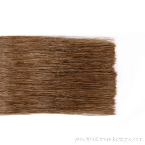 10 A Grade Mink Virgin Human Hair Weave Bundles Brazilian Tape In Extension Pure Color 6# Cheap Virgin Cuticle Aligned Hair